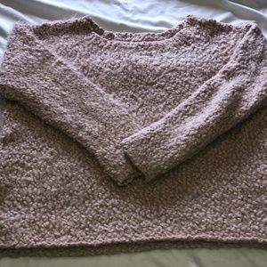 Womens Me to We pink knitted sweater, Medium